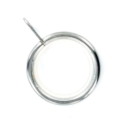 Imagen de Merriway bh05505 Silencioso cortina para barra de anillo fijo EYE cromo Dimensión interior 32 mm, juego 24 piezas