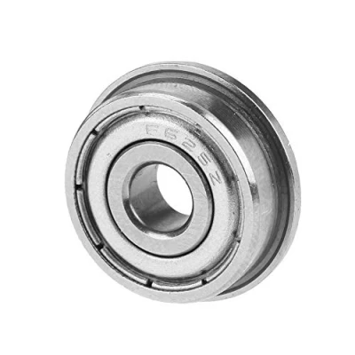 Imagen de FTVOGUE 10 piezas F625ZZ Rodamientos de bolas radiales con bridas Miniatura metal doble sellado 5 x 16 5mm
