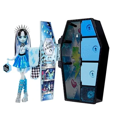 Imagen de Monster High Skulltimate Secrets Serie 2 Frankie Stein Muñeca con Armario Iridiscente y Accesorios s
