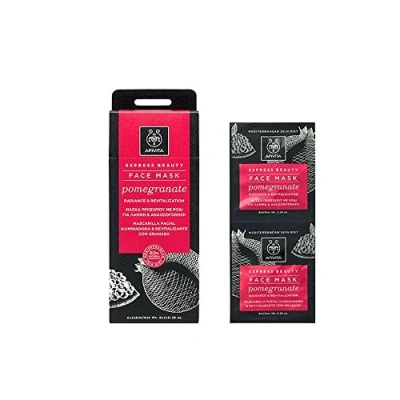 Imagen de Apivita Face Mask for Radiance &amp; Revitalization with Pomegranate 2x8ml