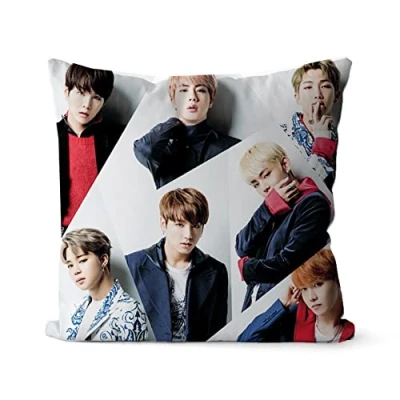 Imagen de BTS Merchandising KPOP JHope V Jungkook Suga Jimin Jin Home Decor Modern Outdoor Interior Sofá Almohada Regalos 45 cm x