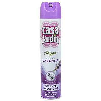 Imagen de CASA JARDÍN Insecticida Aerosol Con Aroma de Lavanda Fórmula Eficaz para Espacios Exteriores e Interiores contra Insectos Voladores y Rastreros Larga Duración 600 ml