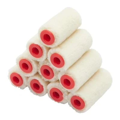 Imagen de ProDec Paquete de 10 rodillos pintura Mohair pelo brillante 2 pulgadas para un acabado suave con pinturas brillantes y satinadas, barniz, manchas madera en rodapiés, alféizares