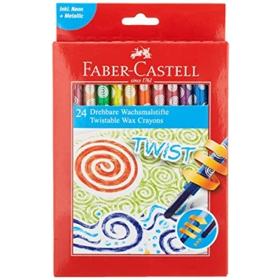 Imagen de Faber Castell 24 crayones de cera giratorios