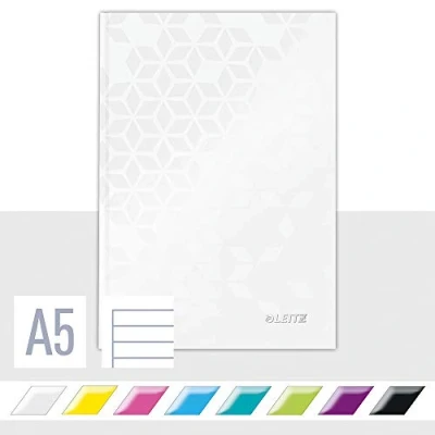 Imagen de Leitz Wow Cuaderno de tapa rígida, A5, Blanco