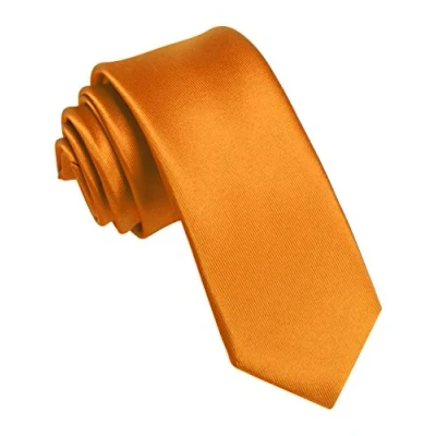 Imagen de JEMYGINS Corbata de Hombre Ajustada Color Sólido a Rayas Diagonales 6 cm Ancho Oro rosa oscuro/rosa sakura