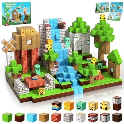 Imagen de ToyUnited Juguete de 100 bloques construcción magnéticos, para niños a partir 4 años, 5, 6, 7, 8, 9 regalos