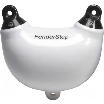 Imagen de Fenderstep Guardabarros de un solo paso blanco.