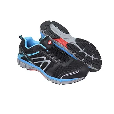 Imagen de Lee Cooper LCSHOE092 Hombre Bota de construcción, Noir/Bleu, 46 EU