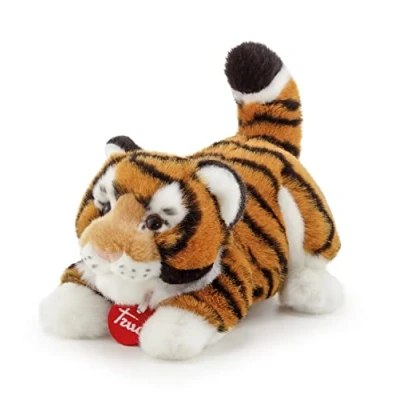 Imagen de Trudi Tigre Bruce Mascota de Peluche, cumpleaños. 18x14x19cm Medida S Animales exóticos Tropicales Modelo 27136