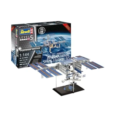 Imagen de Revell Maqueta de construcción I Set Regalo 25th Anniversary ISS Platinum Edition INT. Estación Espacial 250 Piezas Escala 1:144 para niños y Adultos a Partir 13 años
