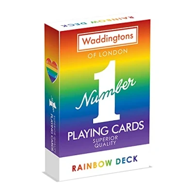 Imagen de Waddingtons NO. 1 Arcoíris Cartas Poker Baraja De 55 Cartas, Para Todos A Partir 4 Años, Desde Jugador