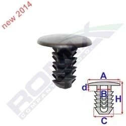 Imagen de ROMIX C60665 Grapa FIAT: Grande Punto Hatchback, Evo Hatchback