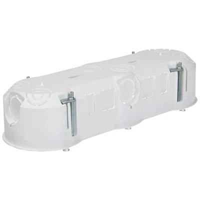 Imagen de ELEKTRO PLAST Caja de 3 compartimentos para pared hueca, x 60 mm, 3562, color blanco