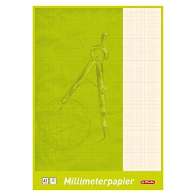 Imagen de Herlitz 690305 Papel milimetrado A3, 20 hojas A3