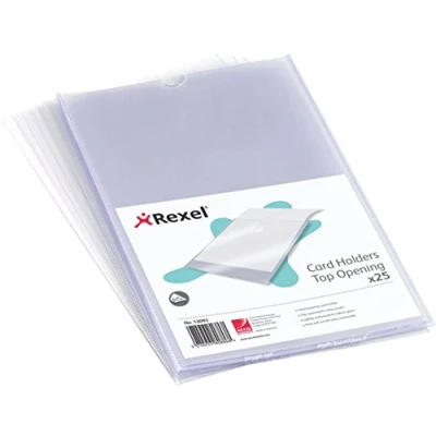 Imagen de Rexel Nyrex 12060 Portadocumentos plástico con apertura superior (A5, 25 unidades)