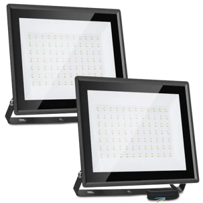 Imagen de Aigostar Foco LED Exterior 70w 6100LM, Proyectore Impermeable IP65, Focos 84 LED, 6500K Blanco Frío para Garaje,Jardín,Patio,Parque.2 pcs