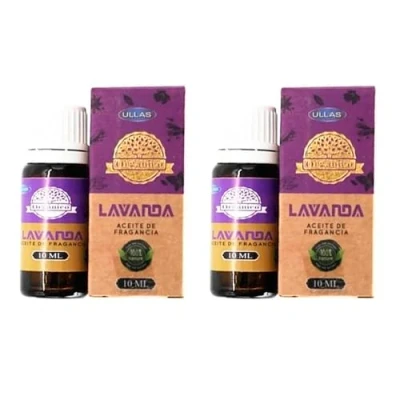 Imagen de Aromasenses 2 unds Aceite Esencial Lavanda Ullas 10 ml Quemador Difusor Velas Perfumadas (10 ml, Lavanda)