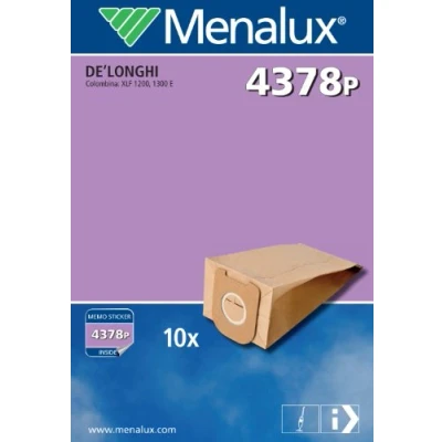 Imagen de Menalux 4378P Lote de 10 bolsas papel para aspiradoras De&#039;Longhi Colombina XLF 1200, 1300 E