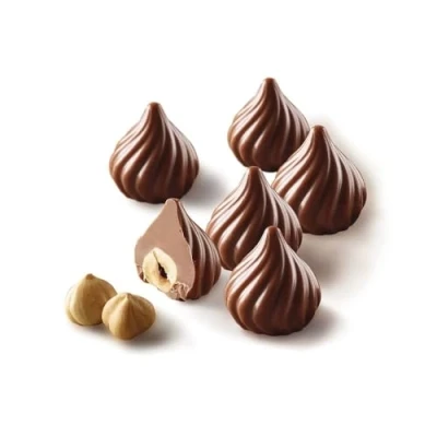 Imagen de silikomart SCG28 Molde Silicona para Bombones CHOCO FLAME, Antiadherente, 15 Bombones, Pack de 1 Reposteria, Easy Choc 3D, Ø 27 h 28 mm, Made in Italy