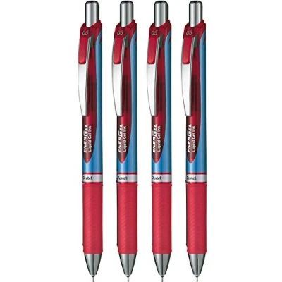 Imagen de Pentel Energel XM BLN75 Roller Click, 0,5, Color Rojo