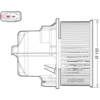 Imagen de DENSO DEA33002 Ventilador de Calefacción para vehíc. con volante a la izquierda LAND ROVER: Range Rover Evoque, VOLVO: XC70 II Familiar