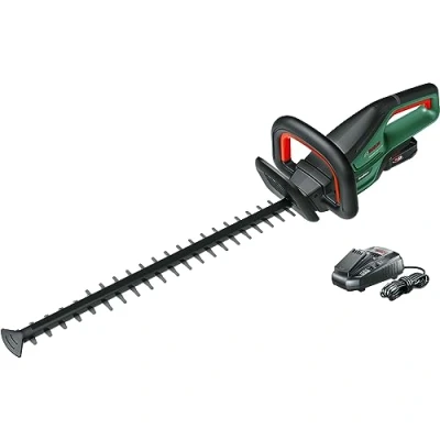 Imagen de Bosch Home and Garden UniversalHedgeCut 18V 50, Cortadora de Setos a Batería, 1 Batería 2.5 Ah, Sistema 18 Voltios, Longitud la Sierra 50 cm, Embalaje en Caja