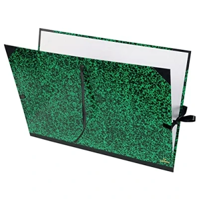 Imagen de canson Carpeta dibujo classic 52x72 cm con lazos marmol verde