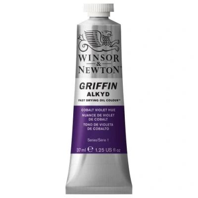 Imagen de Winsor &amp; Newton Griffin Alkyd Tubo óleo de secado rápido, 37 ml, Tono Violeta Cobalto