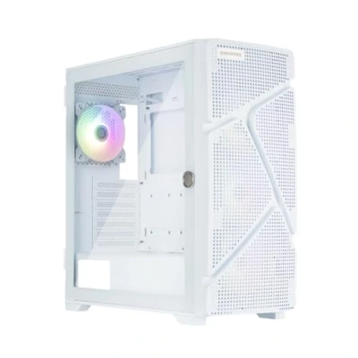Imagen de ENERMAX MarbleShell Mesh MS31, ARGB Estuche Compacto para Juegos ATX Mid Tower PC, E ATX, Placa Base, 4x Ventilador PC 120mm PWM Blanco Preinstalado, 2x USB3.0 y USB3.2 Type C,