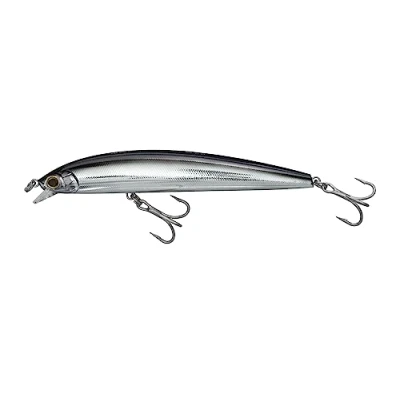 Imagen de Yo Zuri Hydro Minnow LC Señuelo Flotante, 6 Pulgadas, Color Negro y Plateado