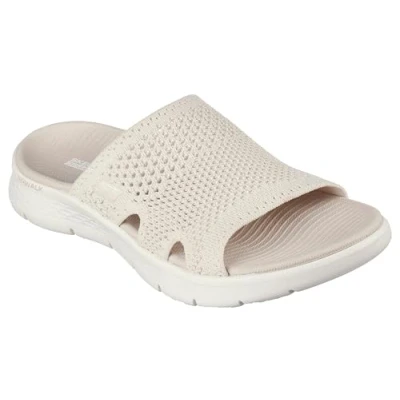 Imagen de Skechers Go Walk Flex Sandal Elation, Sandalias deslizantes Mujer, Natural Textile, 39 EU