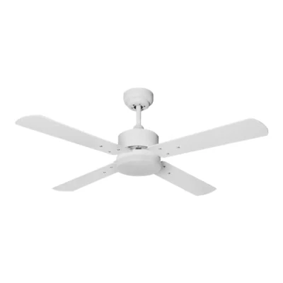Imagen de BEL AIR HOME Ventilador de Techo KENIA Motor DC y Luz Led Integrada 20W 4 Aspas Reversibles Control Remoto 6 Velocidades Perfecto para Refrescar Iluminar tu Habitación (BLANCO)