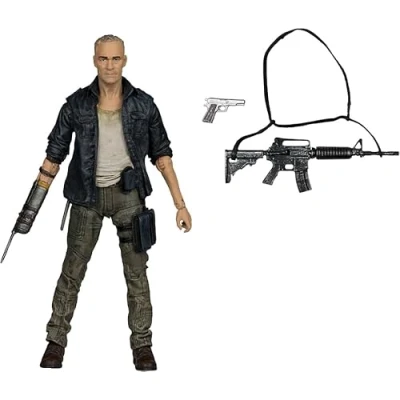 Imagen de Bizak McFarlane The Walking Dead Figura articulada Merle Dixon de 12cm, 20 Puntos articulación para Hacer Poses, con Accesorios y marcapáginas, coleccionistas Fans, (64384343)