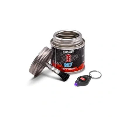 Imagen de 999 Miglia BKR 3102 Lubricante para cadenas de bicicletas WET 60 ml, condiciones húmedas, mojadas y con barro, tarro All In One cepillo incluido