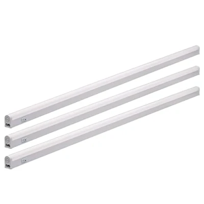 Imagen de Oktaplex Riga Conjunto de 3 luces LED para montaje bajo gabinete cocina, 114 cm, luz neutral blanca 4000K, tira ampliable, iluminación 1630 lúmenes 18 W 230V con interruptor