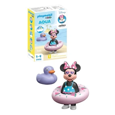 Imagen de PLAYMOBIL 1.2.3 &amp; Disney 71416 Viaje a la Playa de Minnie, Partir 1 año