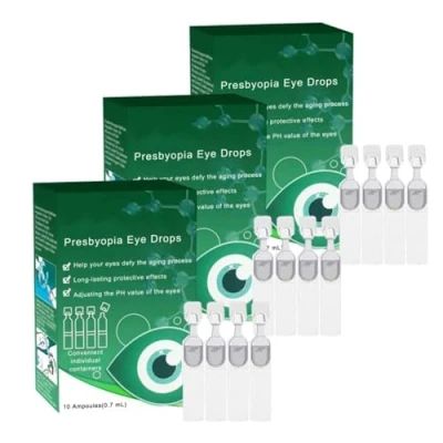 Imagen de Oveallgo Presbicia Visionrestore Gotas Oculares, para el Cuidado de los Ojos Reponer Nutrición Ocular (3boxs)