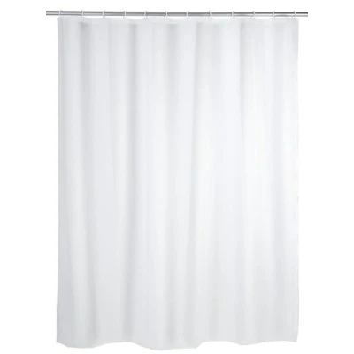 Imagen de WENKO Cortina de ducha Unicolor blanca impermeable Blanco