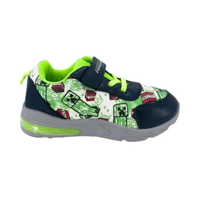 Imagen de Minecraft Zapatos para Niño, Calzado Deportivo, Deportivas Diseño TNT, Luces Talla EU 26