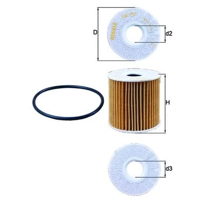 Imagen de MAHLE ORIGINAL OX 192D Filtro de aceite Cartucho filtrante MERCEDES BENZ: SL Cabrio, Clase S Berlina, NISSAN: Pick Up, Almera 2 Limousine