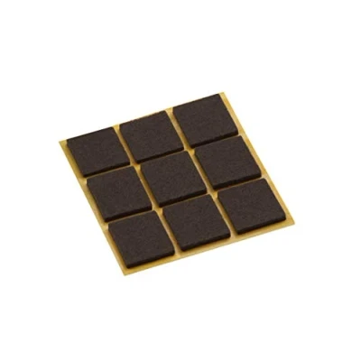 Imagen de Metafranc 645146 Protectores de fieltro, autoadhesivos, 9 unidades, color marrón, 25 x mm (9 Stück)