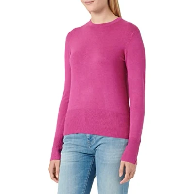 Imagen de JJXX Jxlara Soft Crew Neck Knit Noos Suéter, Festival Fucsia, XS para Mujer