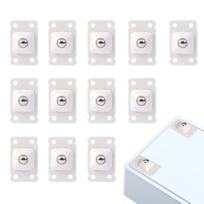 Imagen de 12 Piezas Ruedas Deslizantes para Muebles, de Bolas Acero Giratorias Pequeñas Adhesivas Autoadhesivas 360 Muebles Mesita Caja