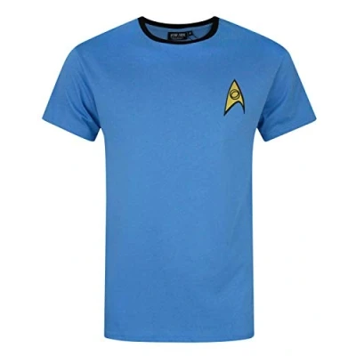 Imagen de Traje de Star Trek Ciencia y azul uniforme médico James T Kirk la camiseta