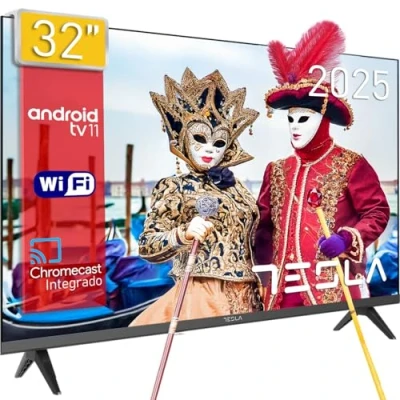 Imagen de TV LED 32&quot; Tesla 32E635BHS, HD, Android 11, WiFi, Bluetooth, Chromecast integrado, Negro