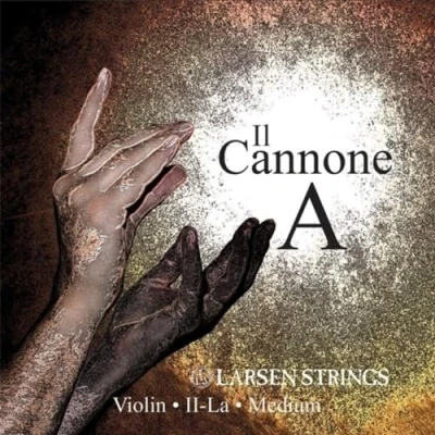 Imagen de LARSEN STRINGS Cuerdas para violín II Cannone E contera de acero fuerte .028