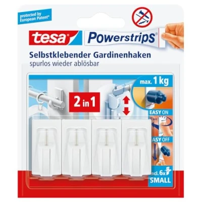 Imagen de Format 4042448105721 Powerstrips gardinenhakenweiss
