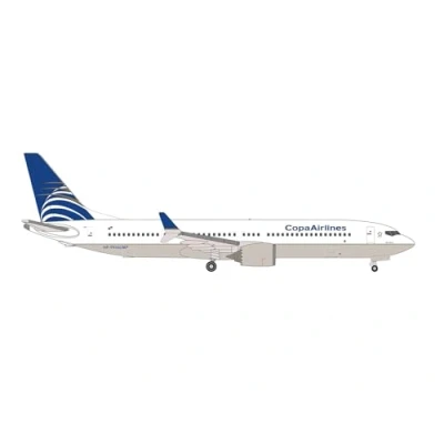 Imagen de Herpa Miniatura del avión Copa Airlines Boeing 737 MAX 9 HP 9916CMP, Escala 1/500, Modelo prefabricado, maqueta de colleción, modelismo, Avion sin Soporte, Figura Metal