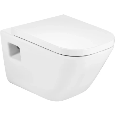 Imagen de Roca,Senso Square DE,SQUARE Taza suspendida con salida horizontal,Blanco,350mm x 540mm 400mm,A346477000
